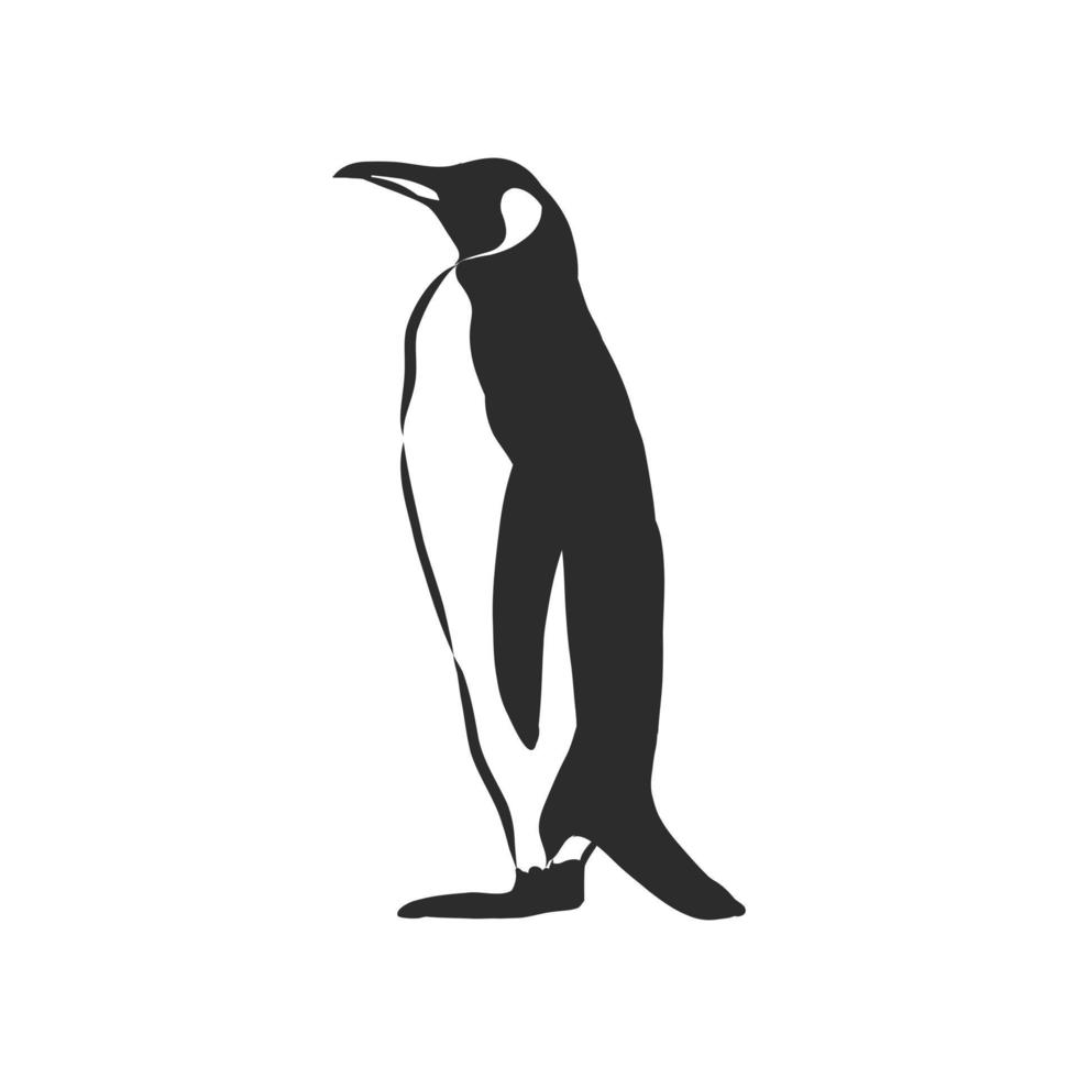 bosquejo del vector del pingüino