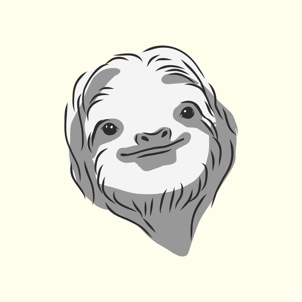 sloth vector sketch