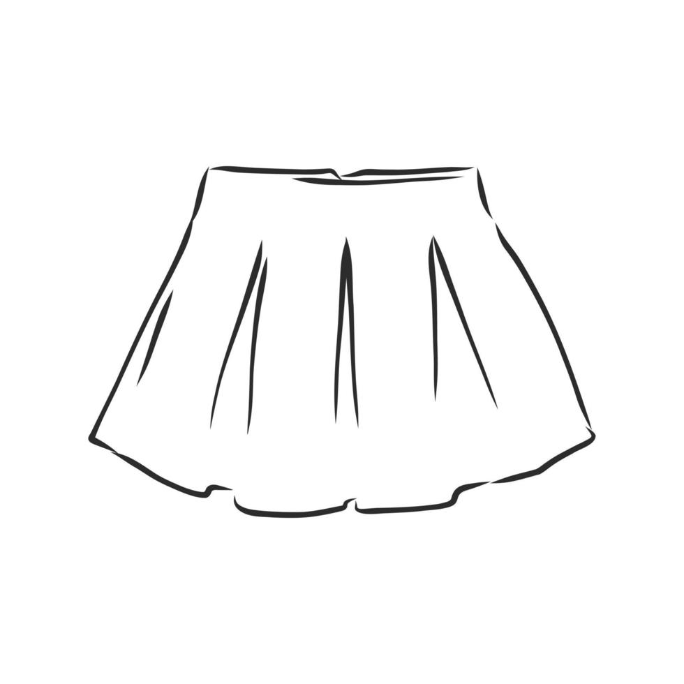 skirt vector sketch