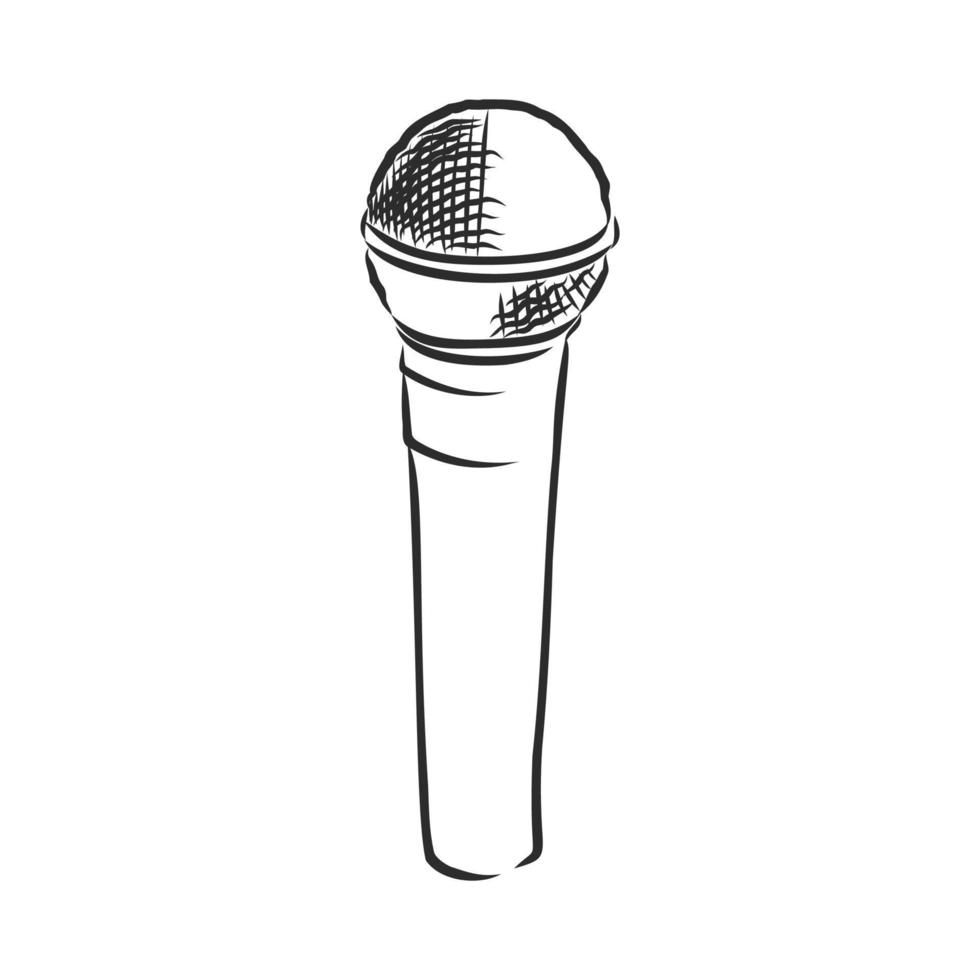 microphone vector sketch