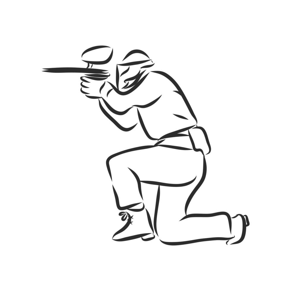 paintball vector sketch 8655922 Vector Art at Vecteezy