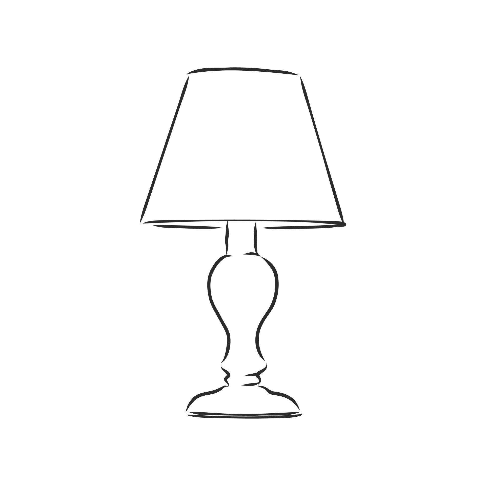 table lamp vector sketch 8655926 Vector Art at Vecteezy