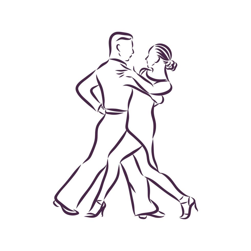 dibujo vectorial de tango vector