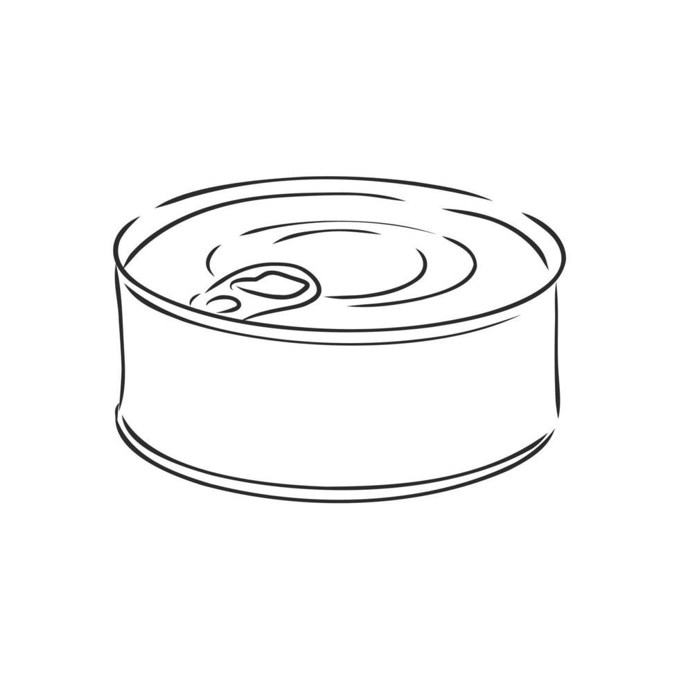 tin can vector sketch