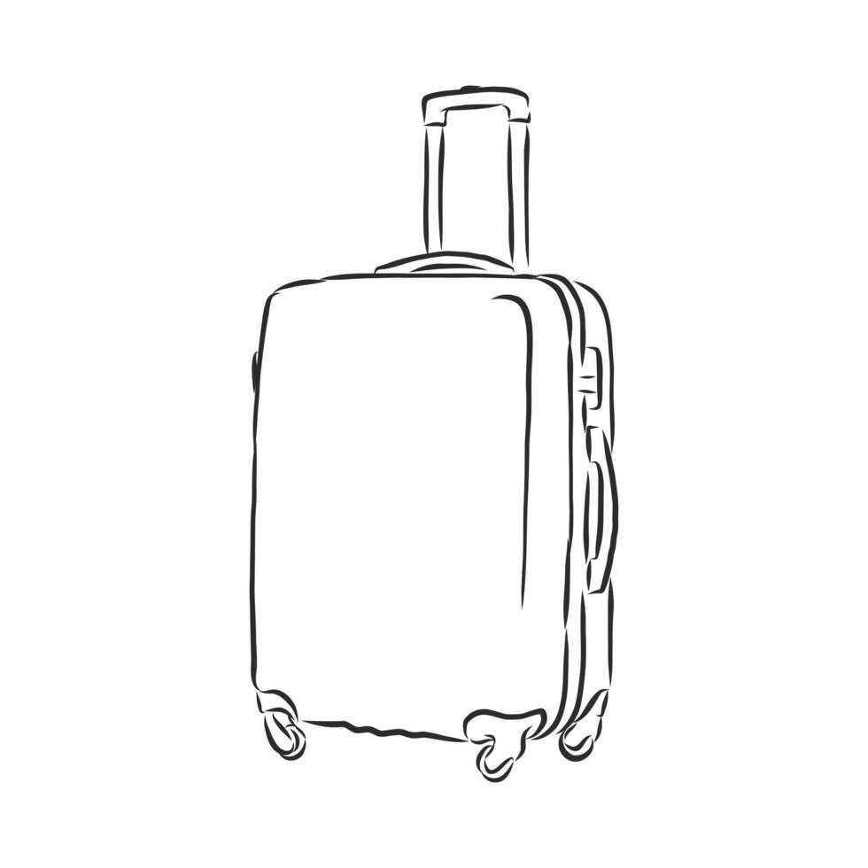 suitcase vector sketch