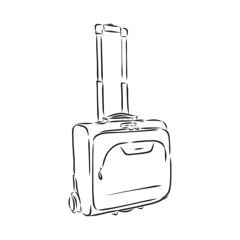 suitcase vector sketch