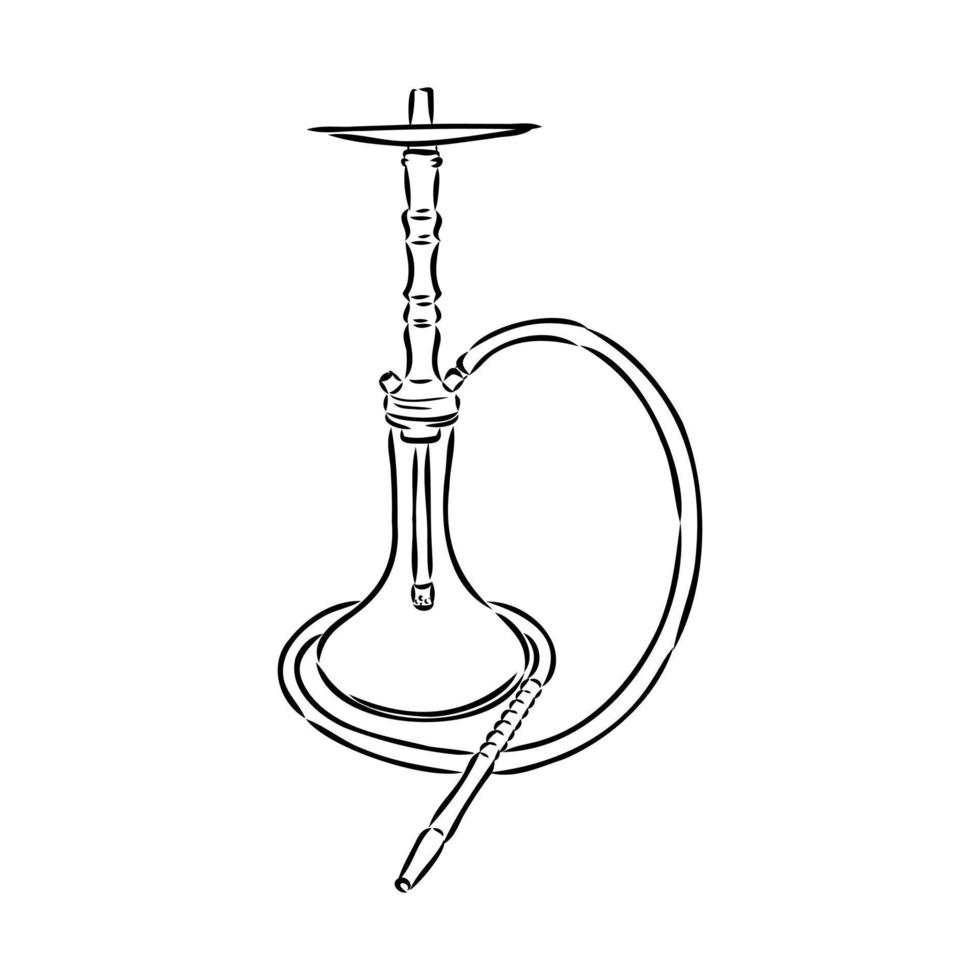 hookah vector sketch