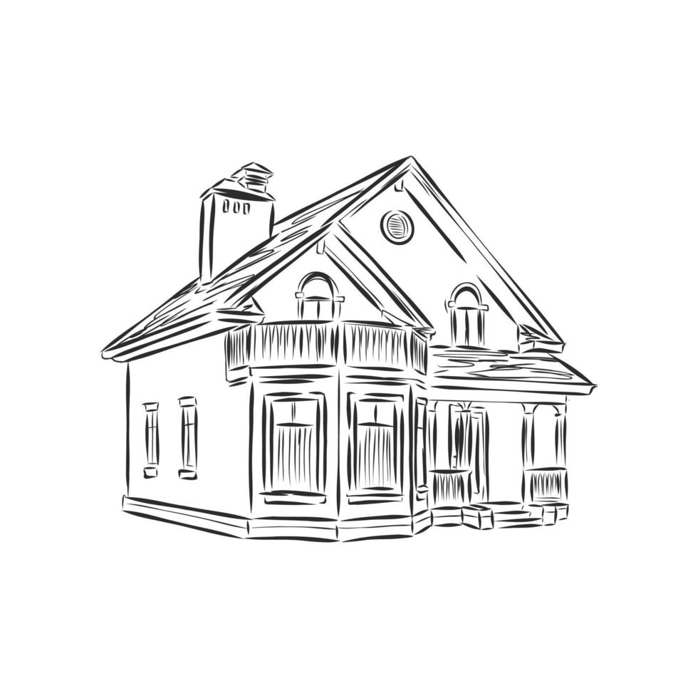 house vector sketch 8655993 Vector Art at Vecteezy