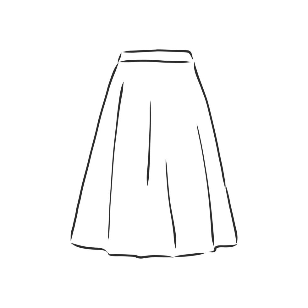 skirt vector sketch