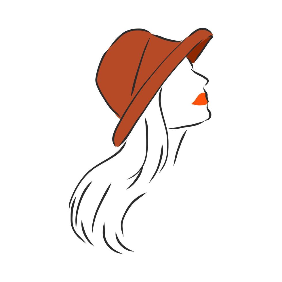 hat vector sketch