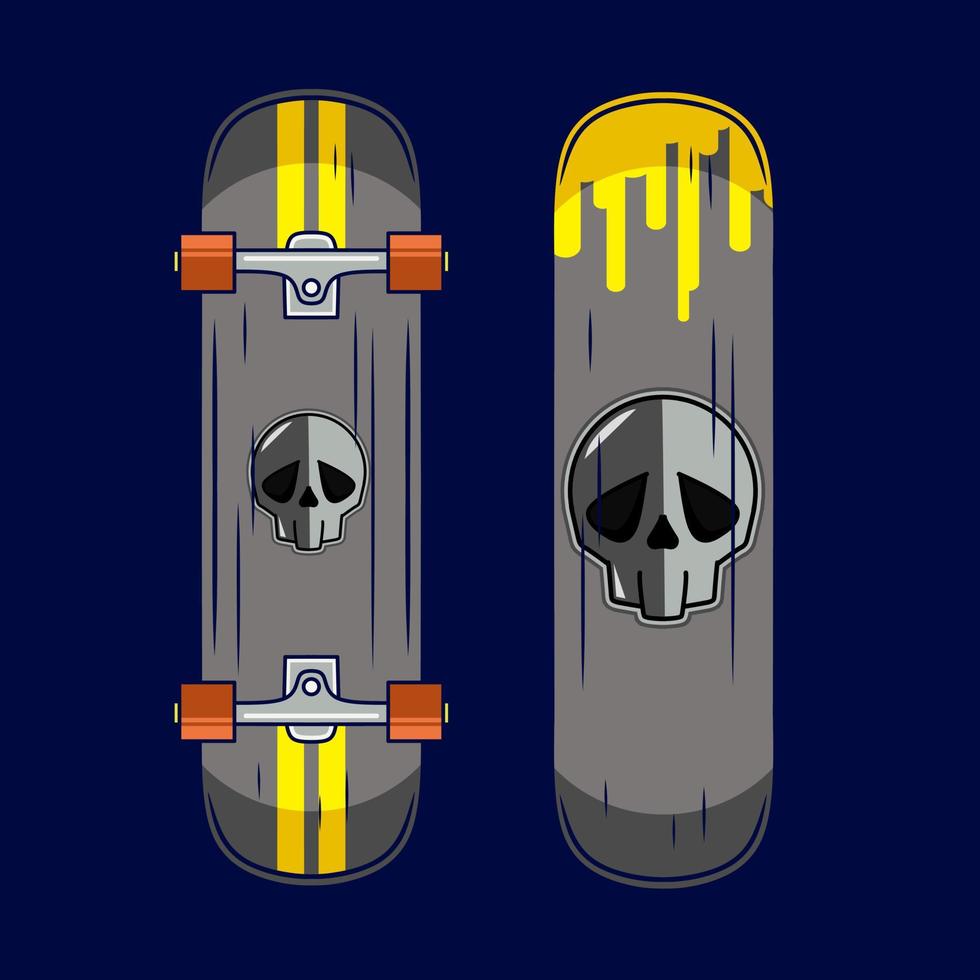 Skateboard style halloween vector line neon art potrait logo colorful design with dark background. Abstract graphic illustration. Isolated black background for t-shirt, poster, clothing, merch