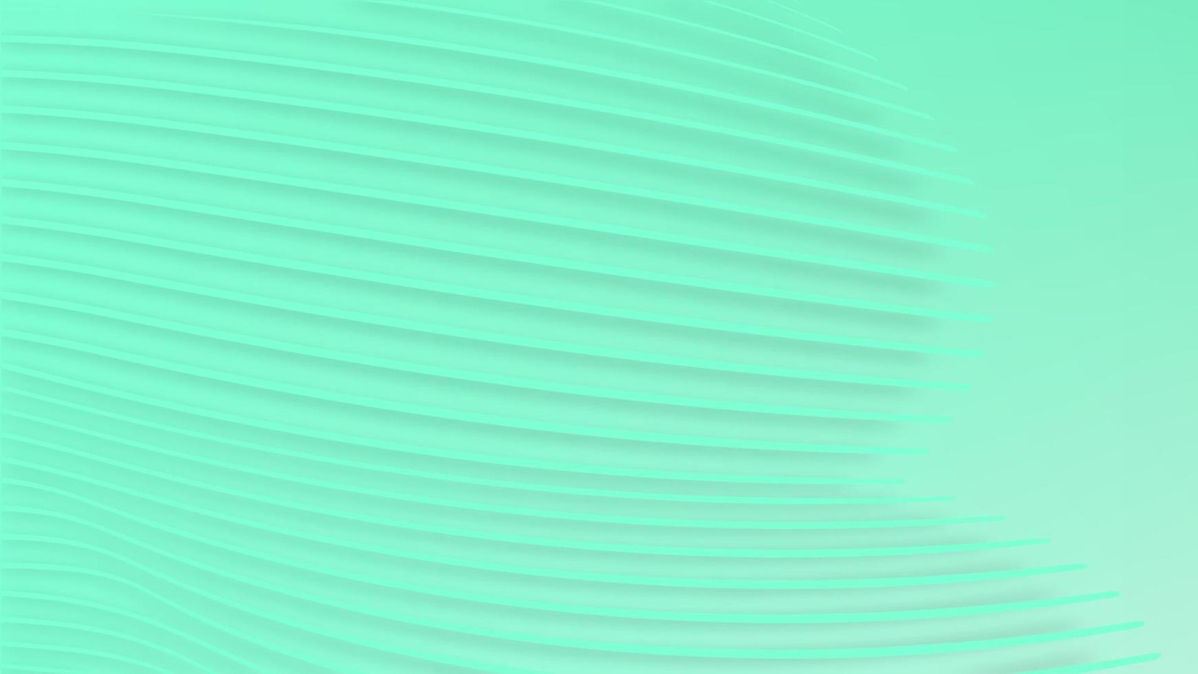 Horizontal abstract fresh mint background with geometric lines vector