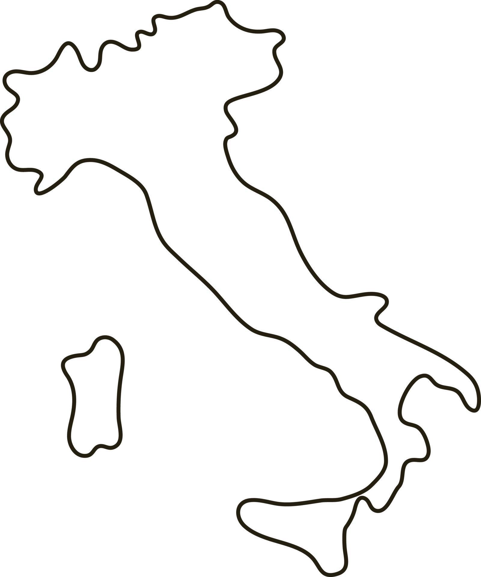 Map Of Italy Simple Outline Map Vector Illustration 8656460 Vector Art Map Of Italy Simple Outline Map Illustration Vector 