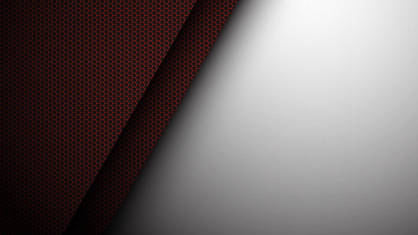 technological futuristic red polygonal metal mesh background. Template for advertising high-tech modern goods. Realistic vector