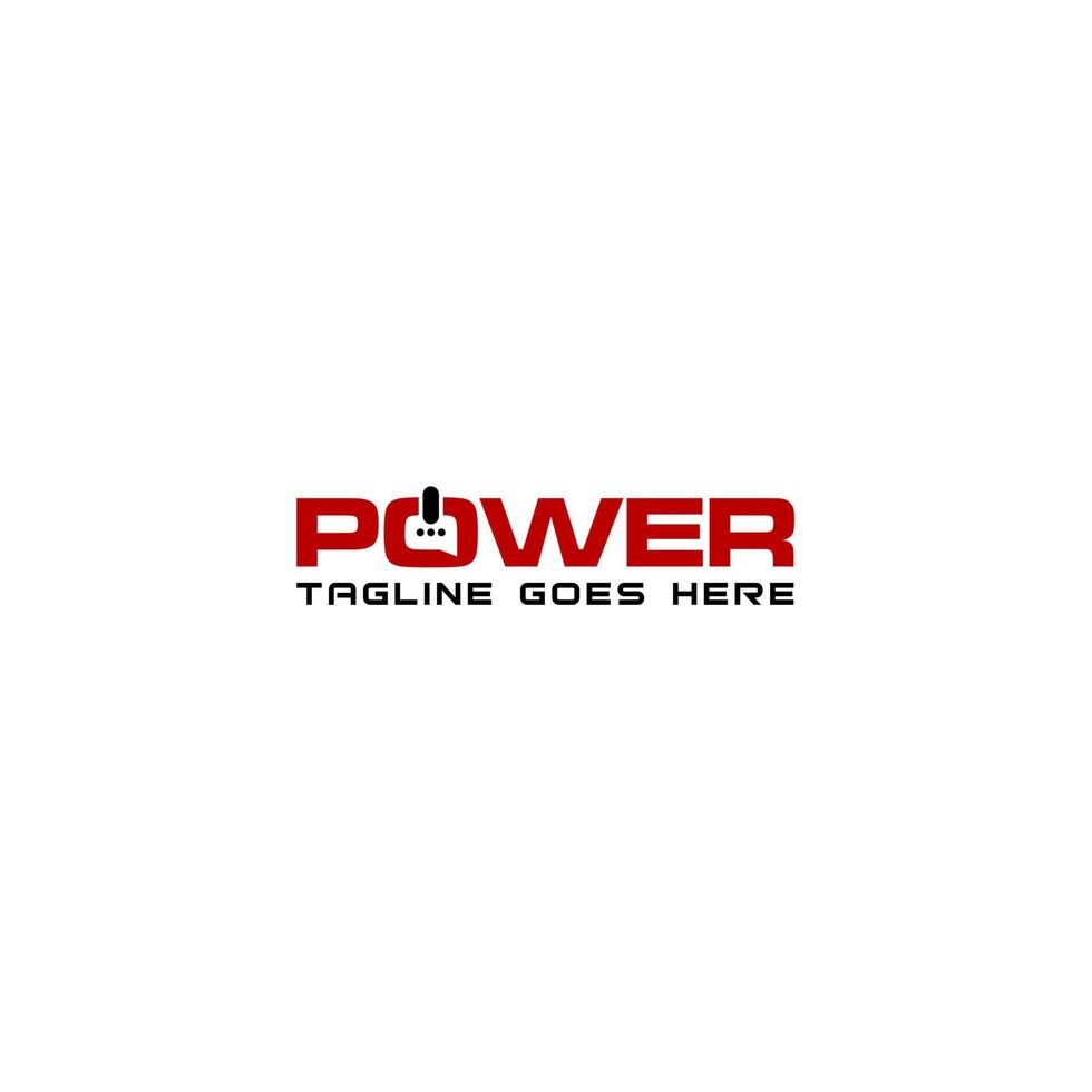 Power and chat or messages logo design vector