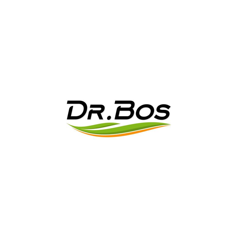 DR. Bos Natural Logo Design vector