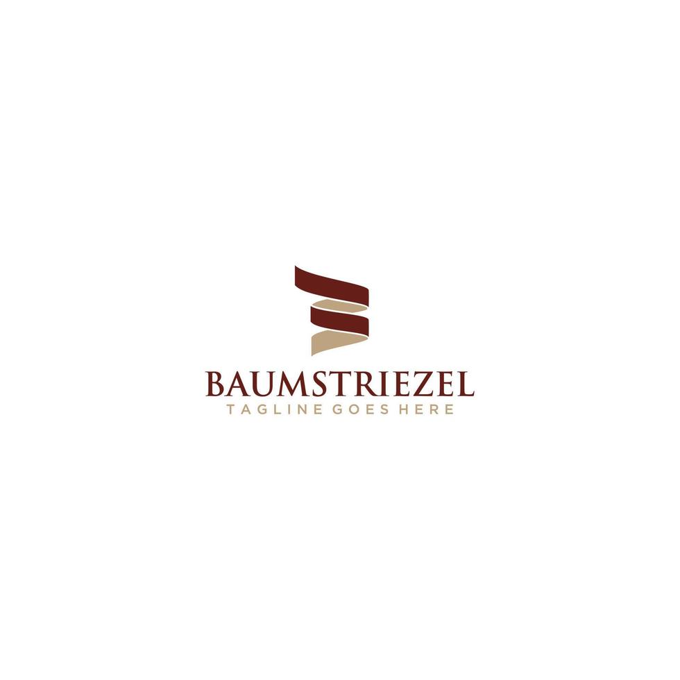 diseño vectorial del logotipo de baumstriezel. vector