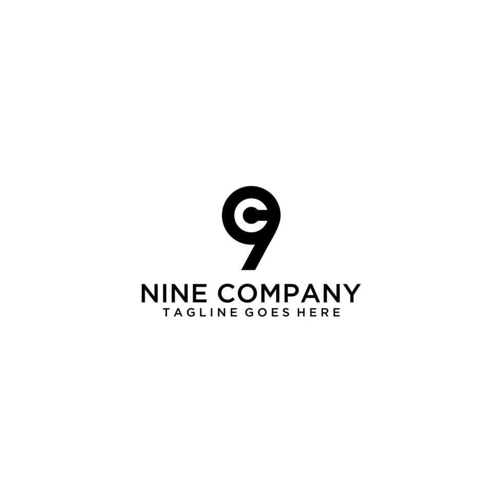 C9 9C logo sign design for your company vector