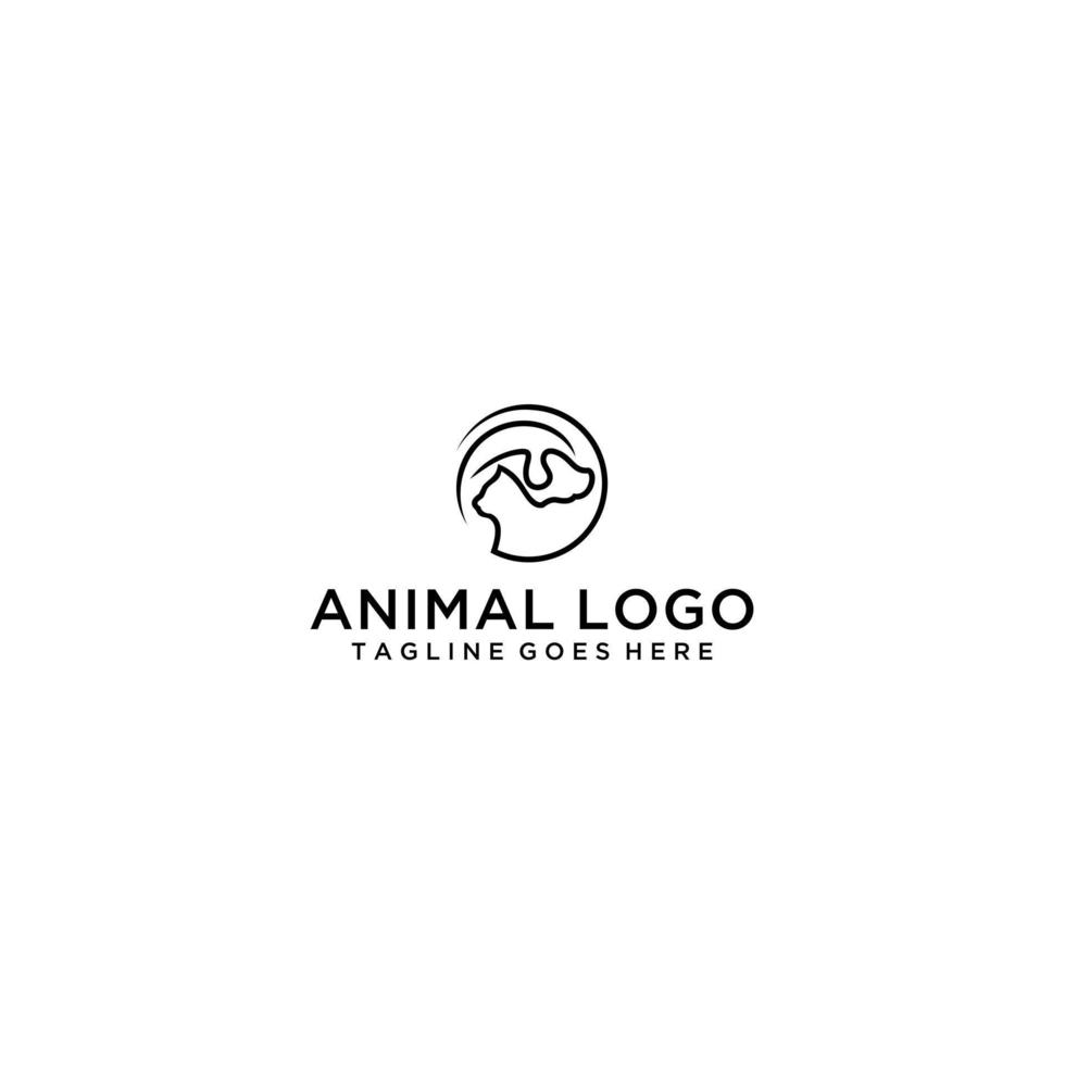 Dog and cat logo design vector. vector