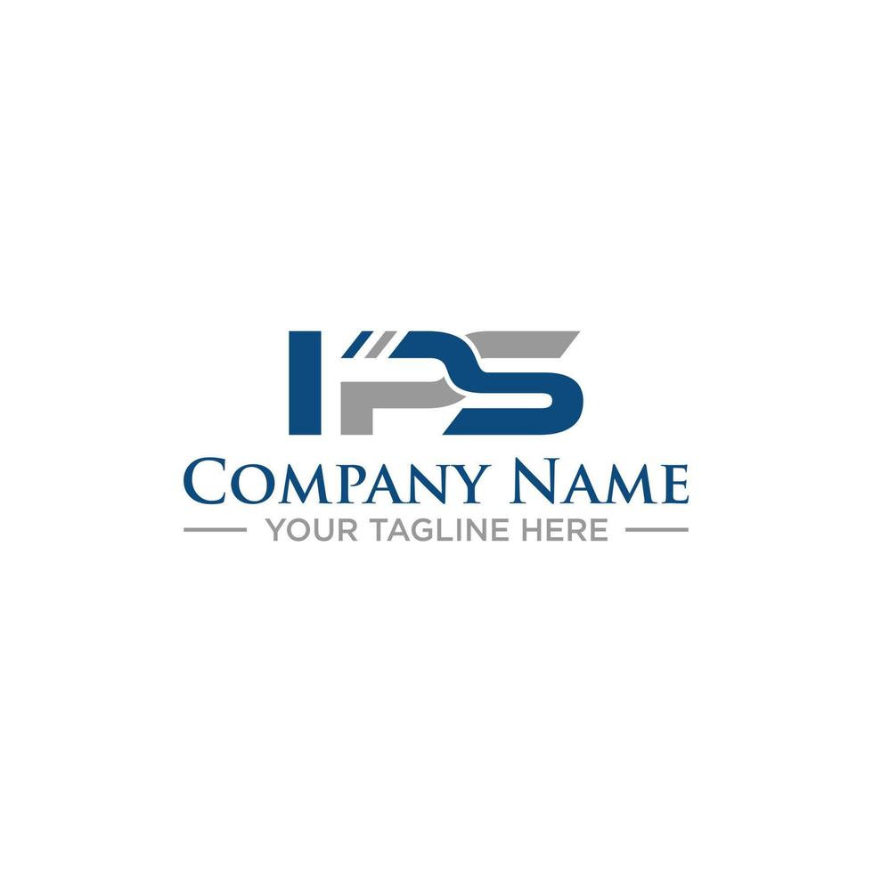 IPS Initial Logo Design for Your Company vector