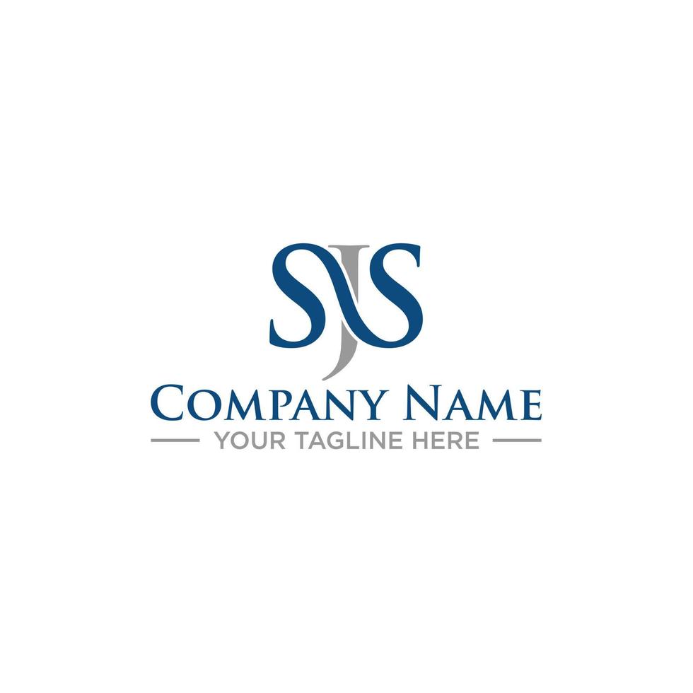 SJS Initial Logo Design for Your Company vector