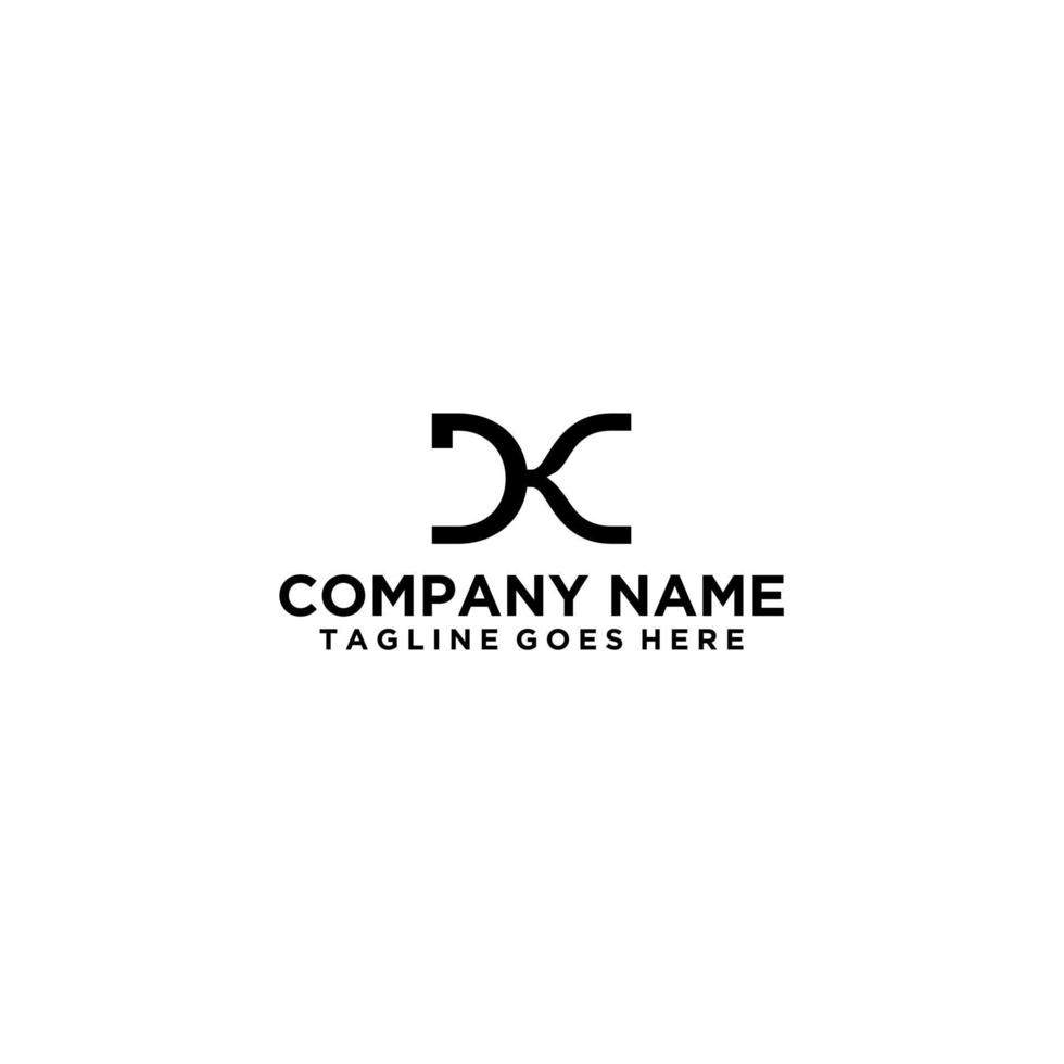 DK simple logo design template vector