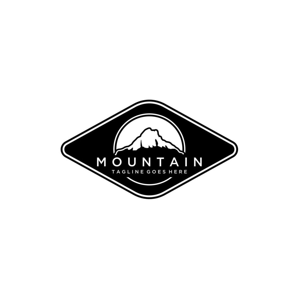 Mountains logo design vector template
