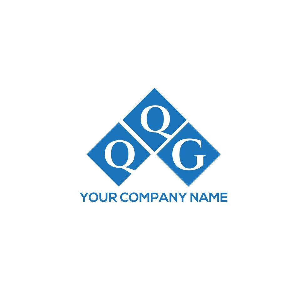 QQG letter logo design on white background. QQG creative initials letter logo concept. QQG letter design. vector