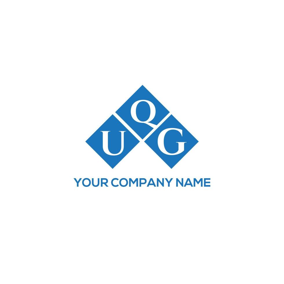 UQG letter logo design on white background. UQG creative initials letter logo concept. UQG letter design. vector