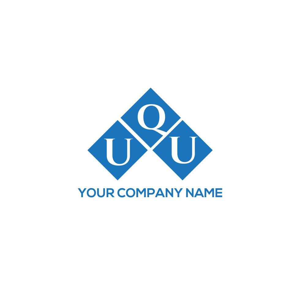 UQU creative initials letter logo concept. UQU letter design.UQU letter logo design on white background. UQU creative initials letter logo concept. UQU letter design. vector