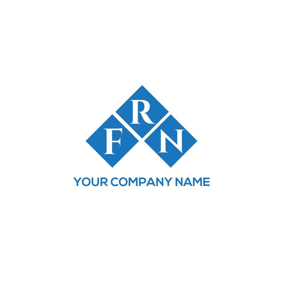 FRN letter logo design on white background. FRN creative initials letter logo concept. FRN letter design. vector