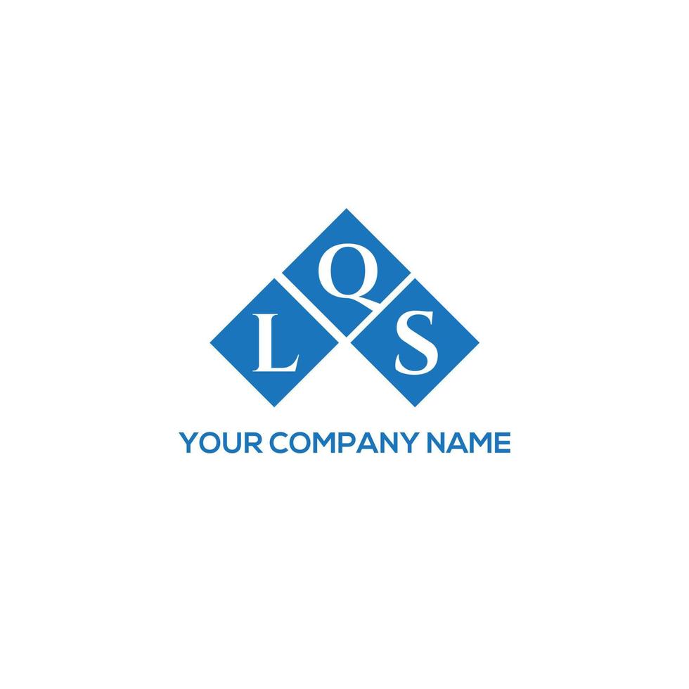 LQS letter logo design on white background. LQS creative initials letter logo concept. LQS letter design. vector