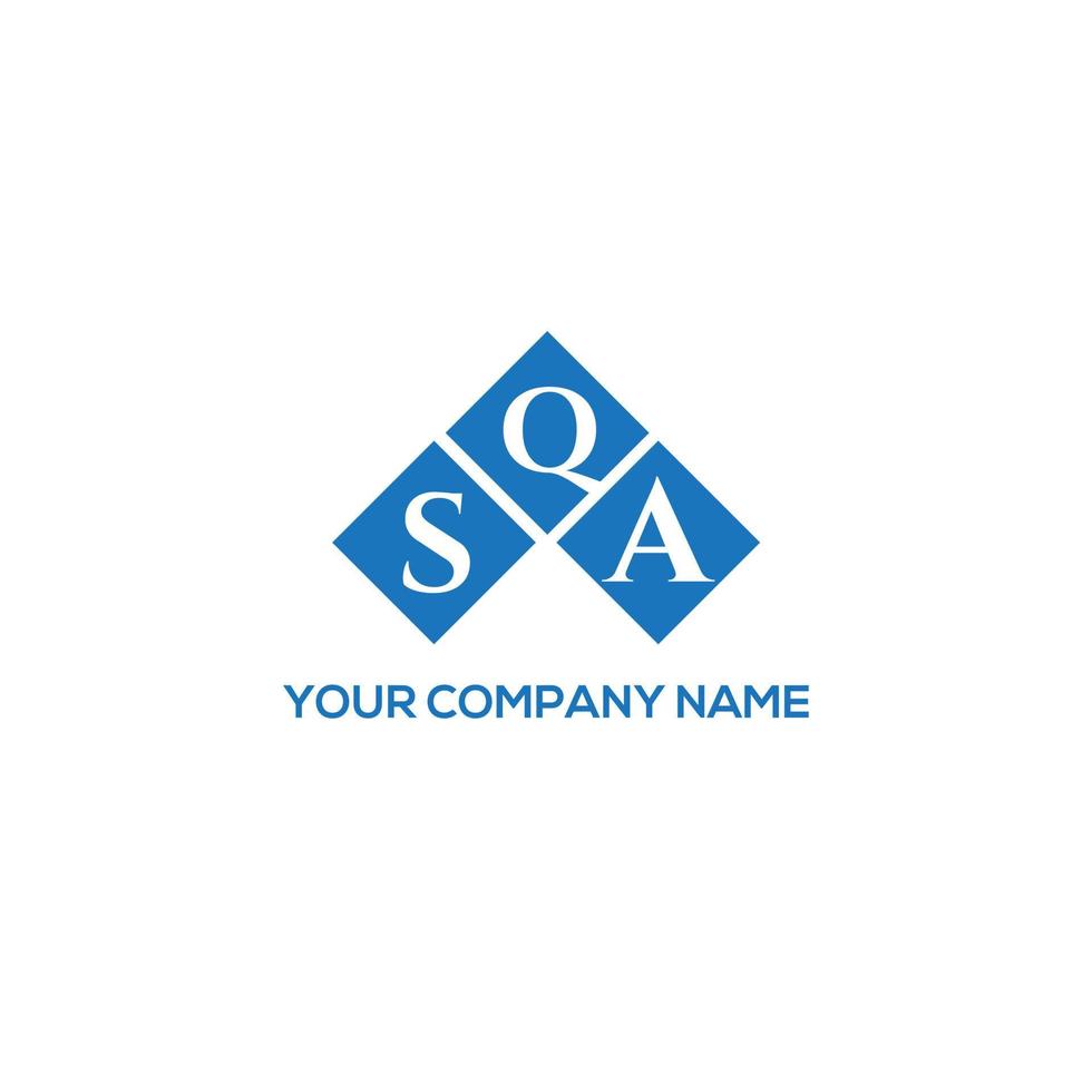 SQA letter logo design on white background. SQA creative initials letter logo concept. SQA letter design. vector