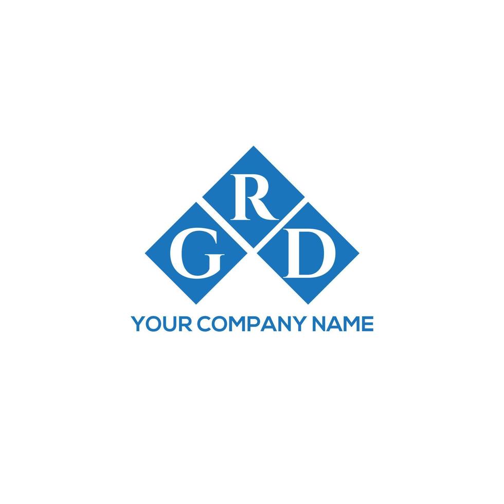 GRD letter logo design on white background. GRD creative initials letter logo concept. GRD letter design. vector