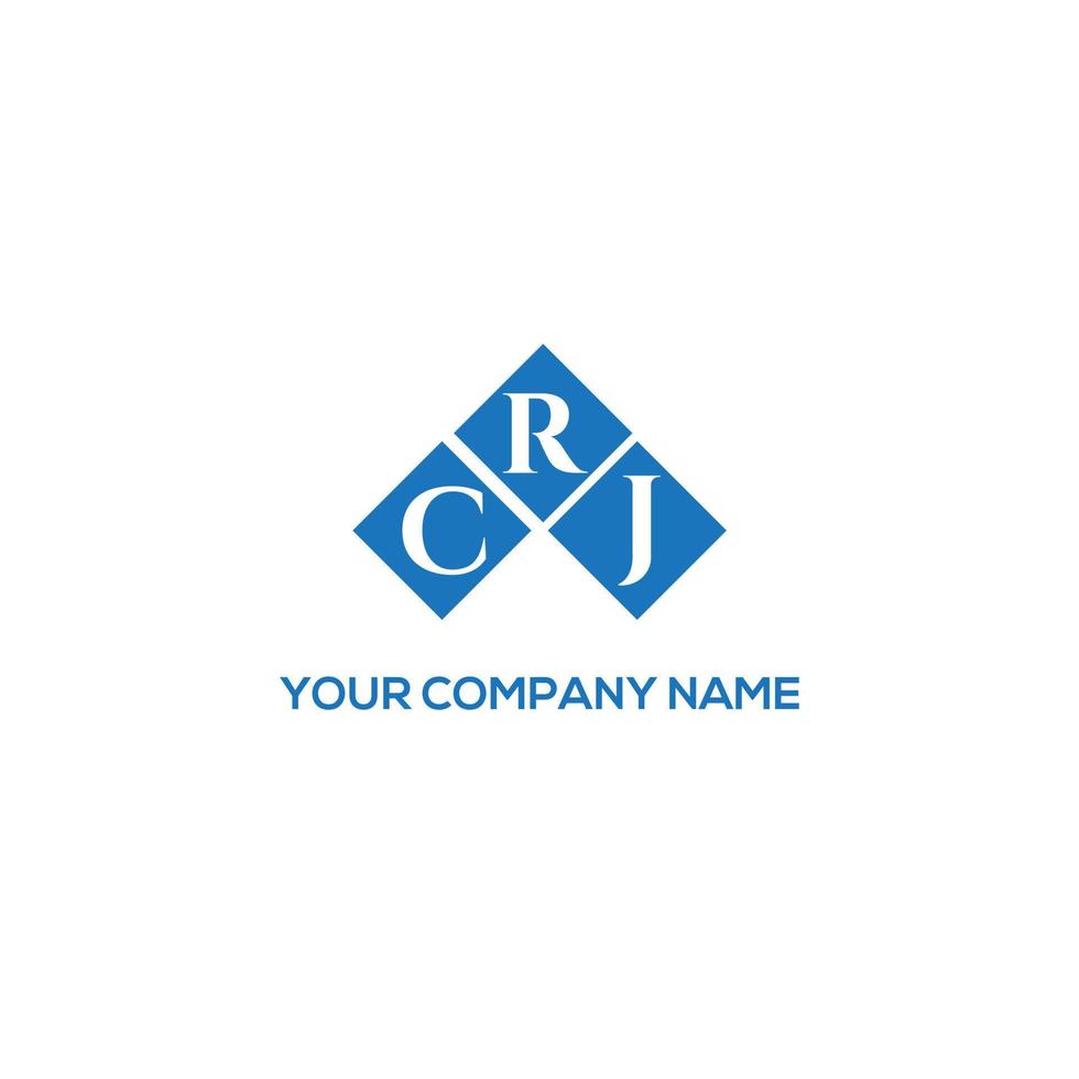 CRJ letter logo design on white background. CRJ creative initials letter logo concept. CRJ letter design. vector