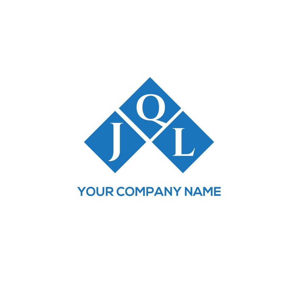JQL letter logo design on white background. JQL creative initials letter logo concept. JQL letter design. vector