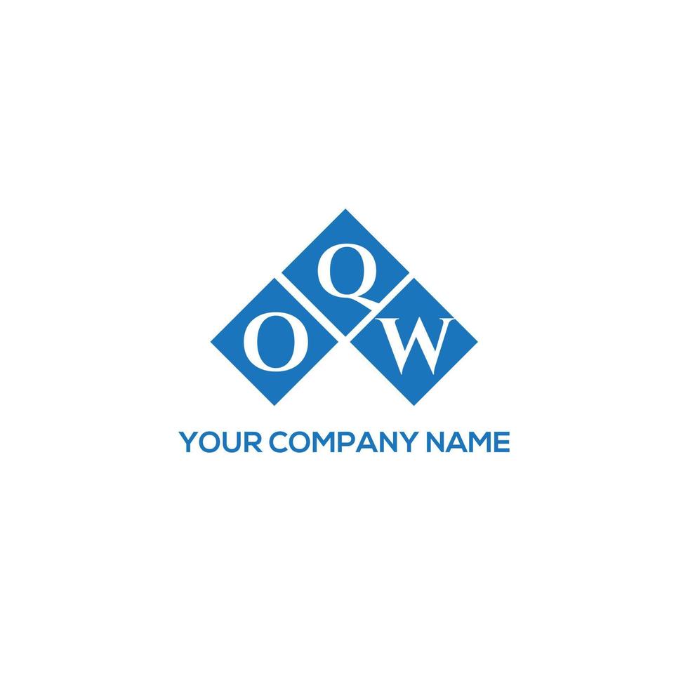 OQW creative initials letter logo concept. OQW letter design.OQW letter logo design on white background. OQW creative initials letter logo concept. OQW letter design. vector