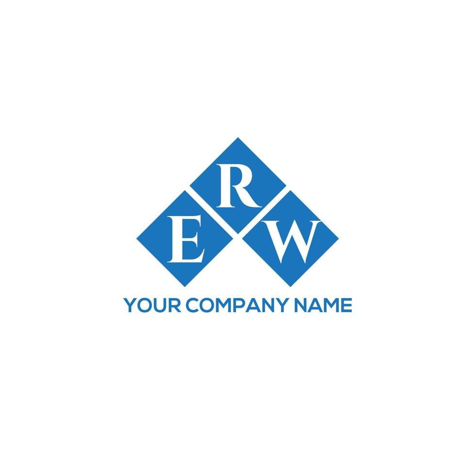 ERW letter logo design on white background. ERW creative initials letter logo concept. ERW letter design. vector