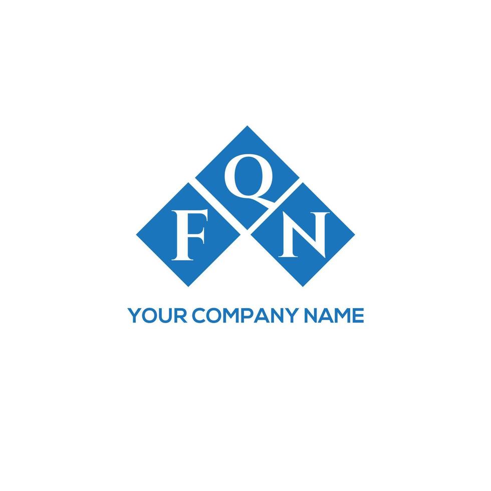 FQN letter logo design on white background. FQN creative initials letter logo concept. FQN letter design. vector