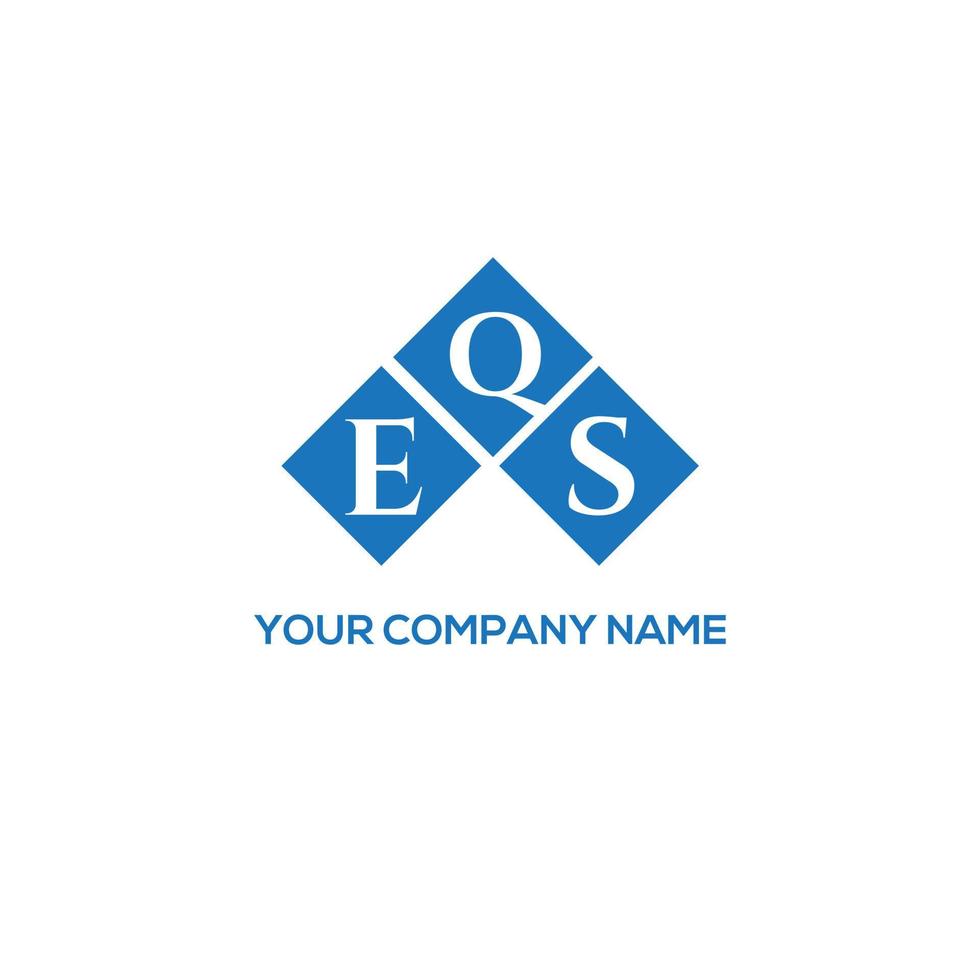 EQS letter logo design on white background. EQS creative initials letter logo concept. EQS letter design. vector