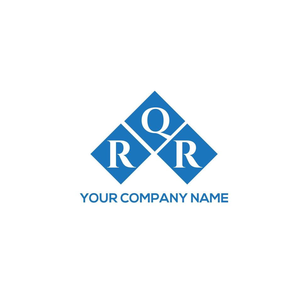 RQR letter logo design on white background. RQR creative initials letter logo concept. RQR letter design. vector