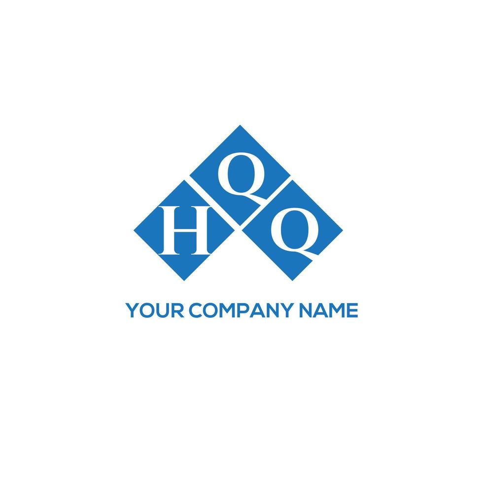 HQQ letter logo design on white background. HQQ creative initials letter logo concept. HQQ letter design. vector