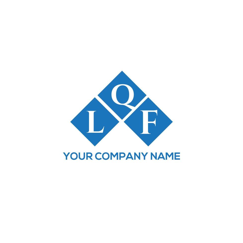 LQF letter logo design on white background. LQF creative initials letter logo concept. LQF letter design. vector