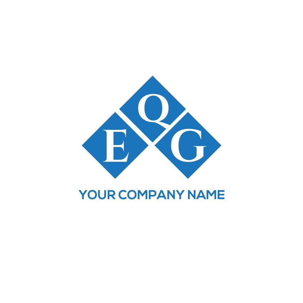 EQG letter logo design on white background. EQG creative initials letter logo concept. EQG letter design. vector
