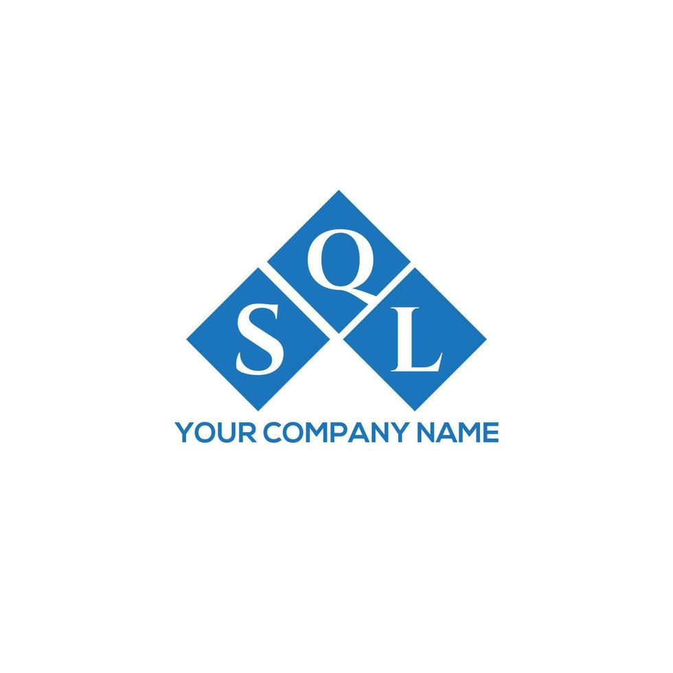 . SQL creative initials letter logo concept. SQL letter design.SQL letter logo design on white background. SQL creative initials letter logo concept. SQL letter design. vector