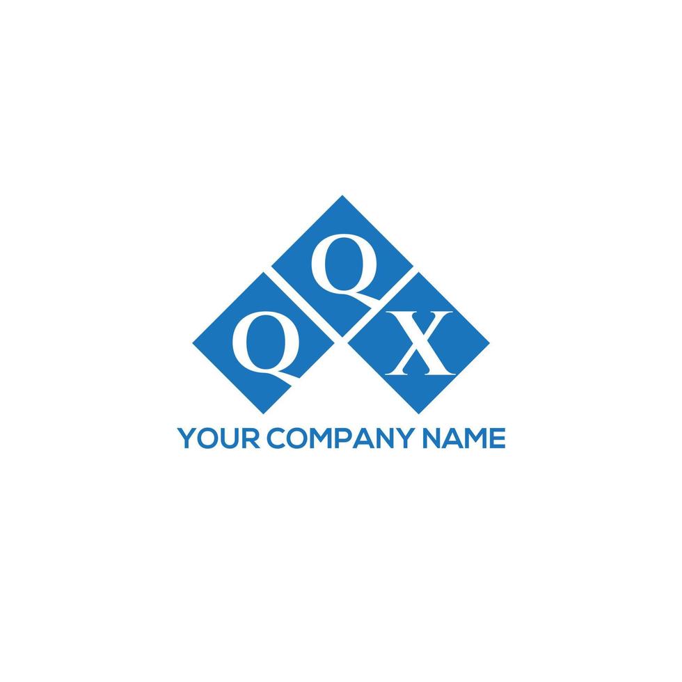QQX letter logo design on white background. QQX creative initials letter logo concept. QQX letter design. vector