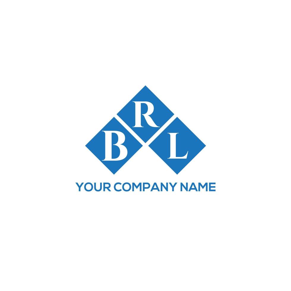 BRL letter logo design on white background. BRL creative initials letter logo concept. BRL letter design. vector