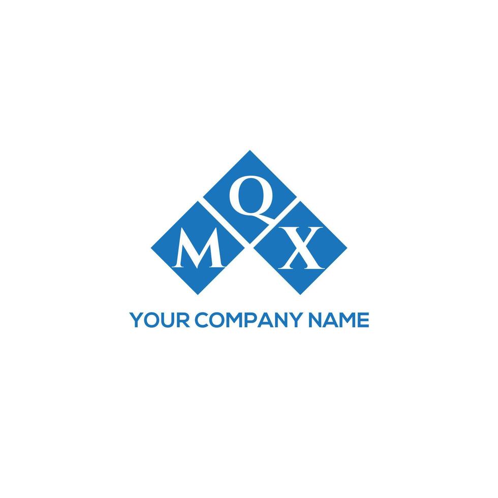 diseño de logotipo de letra mqx sobre fondo blanco. concepto de logotipo de letra de iniciales creativas mqx. diseño de letras mqx. vector