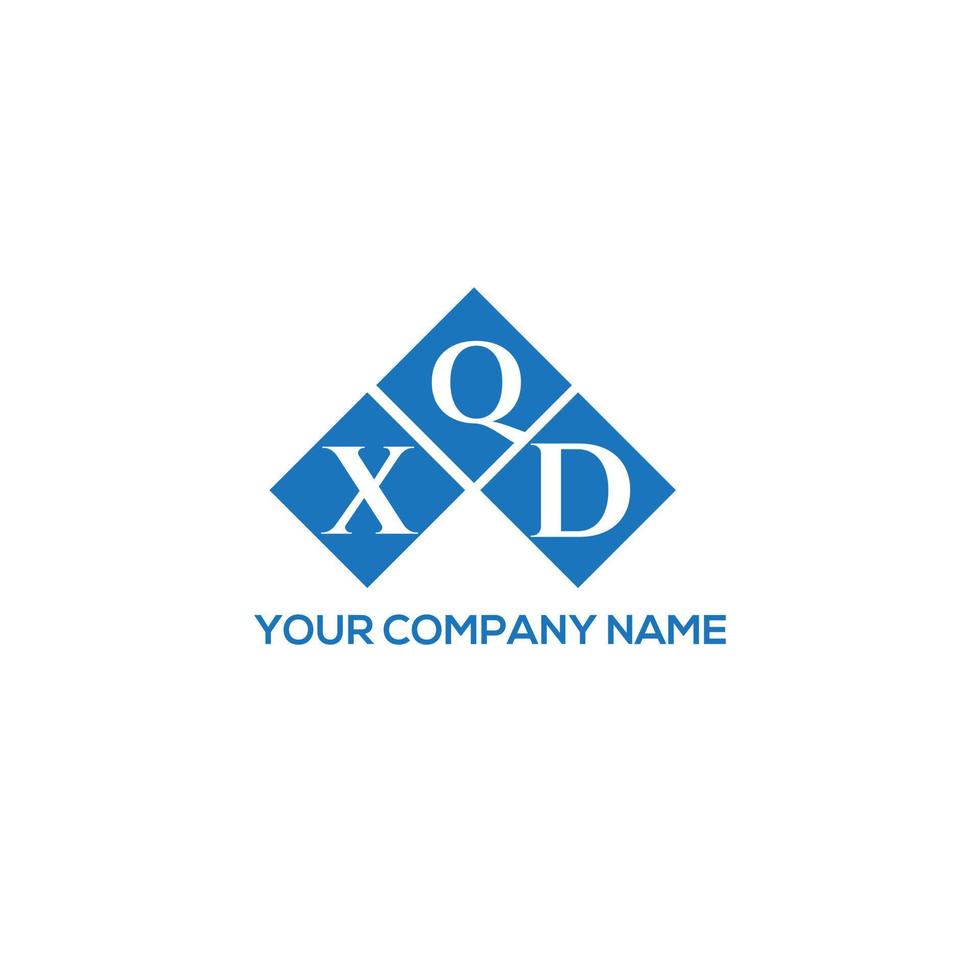 XQD letter logo design on white background. XQD creative initials letter logo concept. XQD letter design. vector