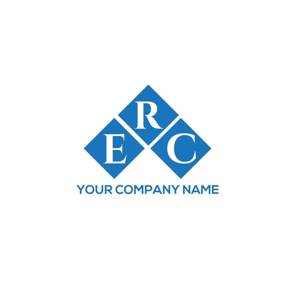 ERC letter logo design on white background. ERC creative initials letter logo concept. ERC letter design. vector